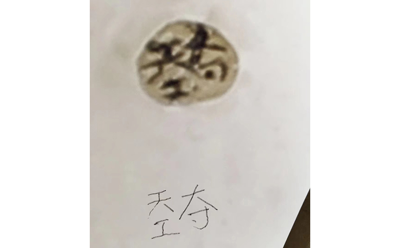 世界最小的毛发横截面裸眼雕刻汉字（3 字）(图2）