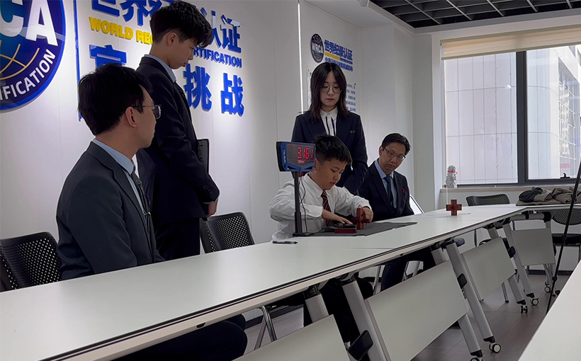 最快时间组装6根鲁班锁(图4）