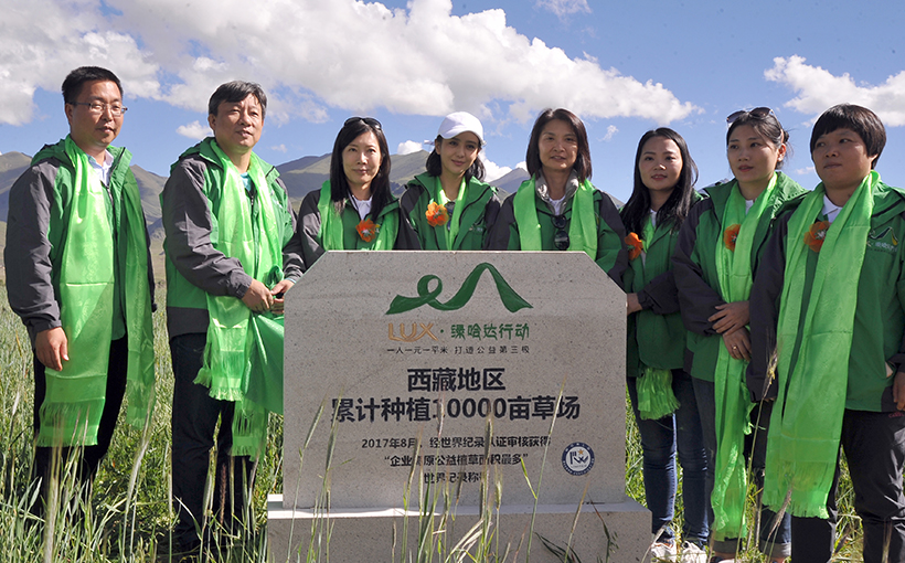 企业高原公益植草面积世界最多