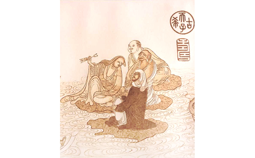 世界最长的《五百罗汉图》纸烙画