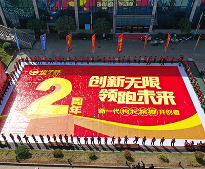 最大的周年庆祝语图案