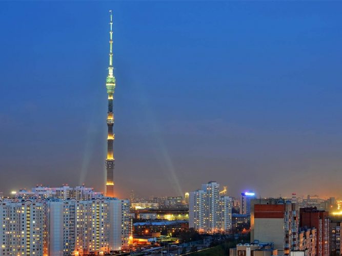 俄罗斯莫斯科奥斯坦金诺塔-最高的塔