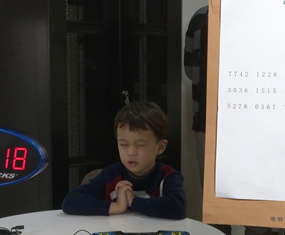 最小年龄记忆60个随机数字（顺背&倒背）