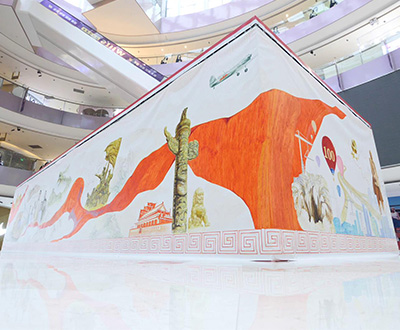 最大的建党主题马克笔手绘图