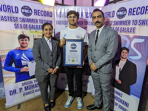 最快时间游过加利利海（男性）