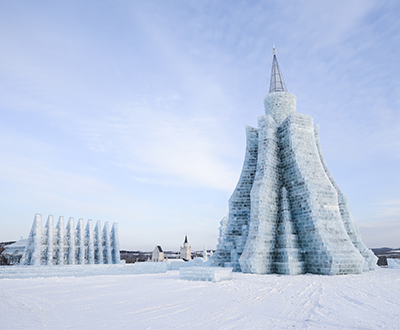 世界最高的火炬冰雕